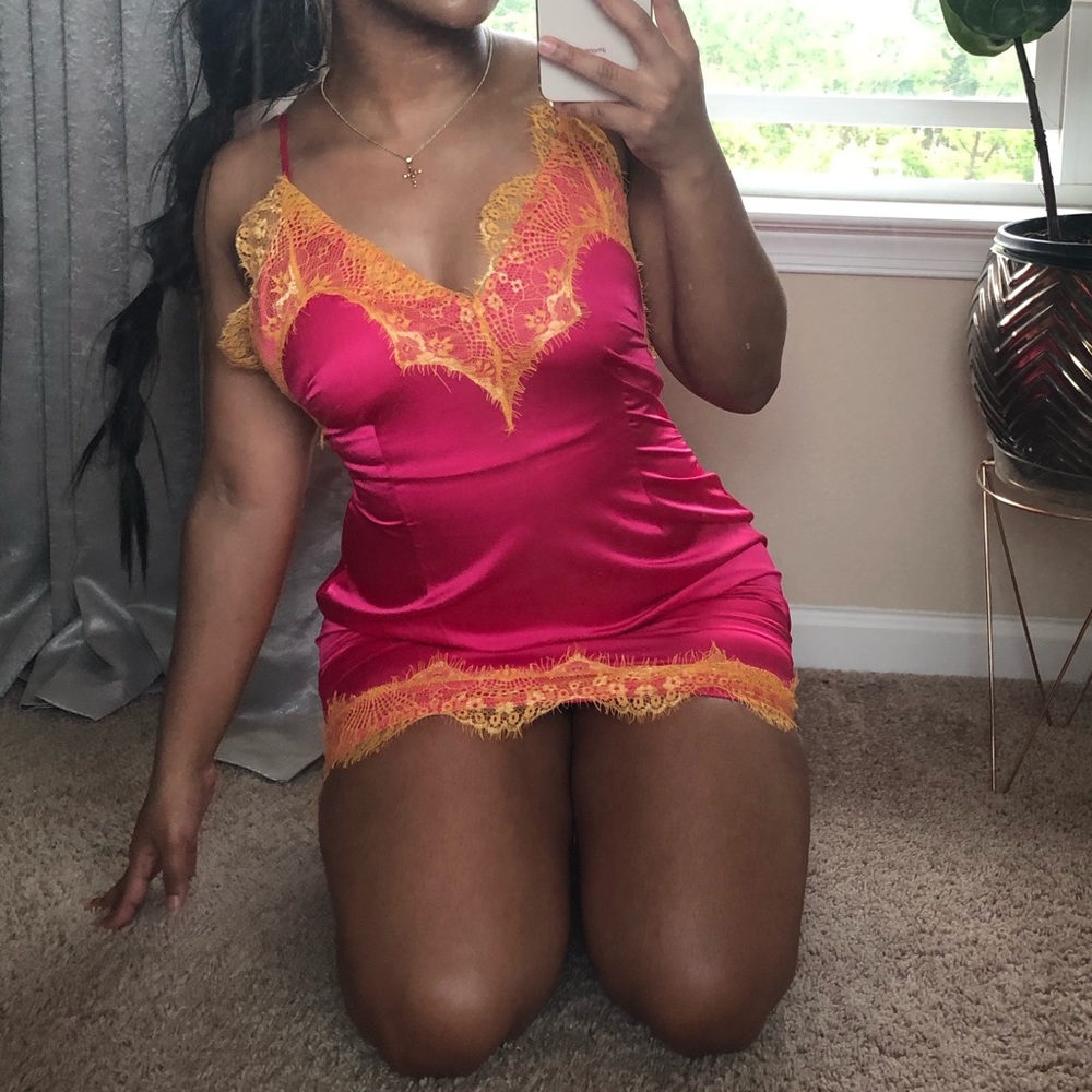 PRETTYLITTLETHING Satin Dress!